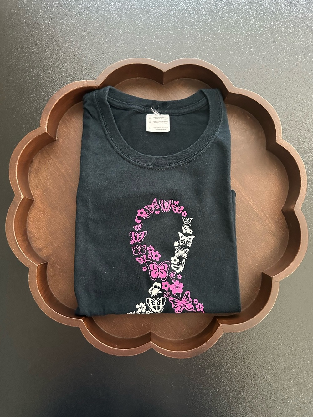 Women’s Breast Cancer Short Sleeve T-Shirt Size L